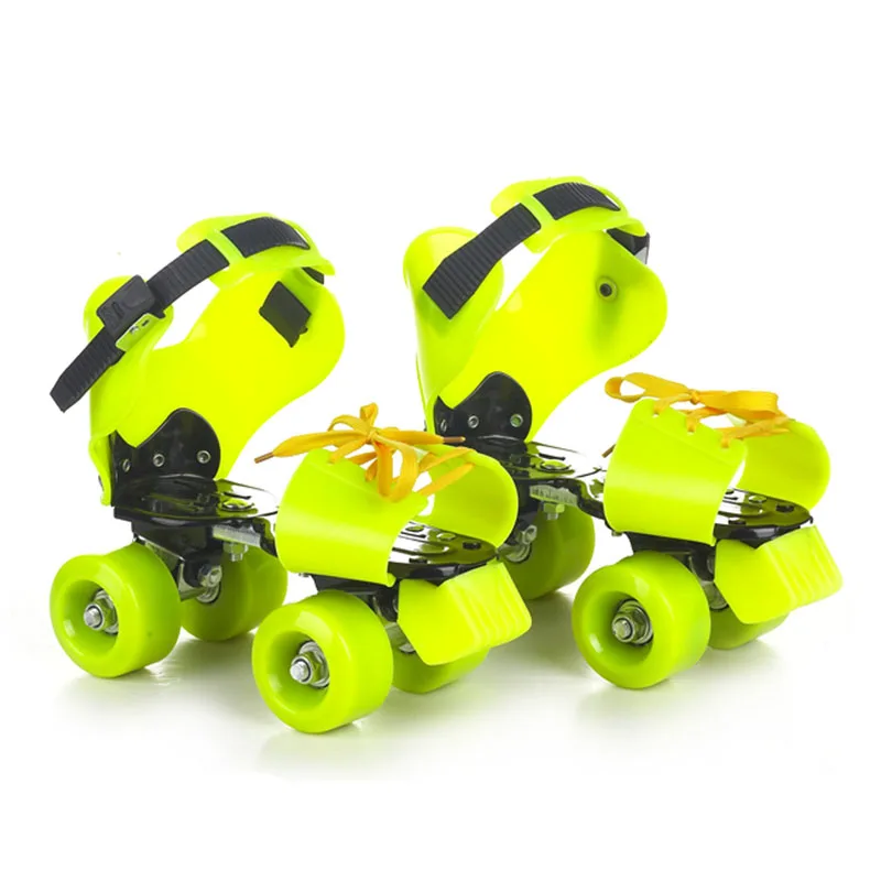Children Two Lines Roller Skates Double Row 4 Wheel Skating Shoes Adjustable Size Sliding Inline Patines En Linea Kids Gift IB02 kids roller shoes