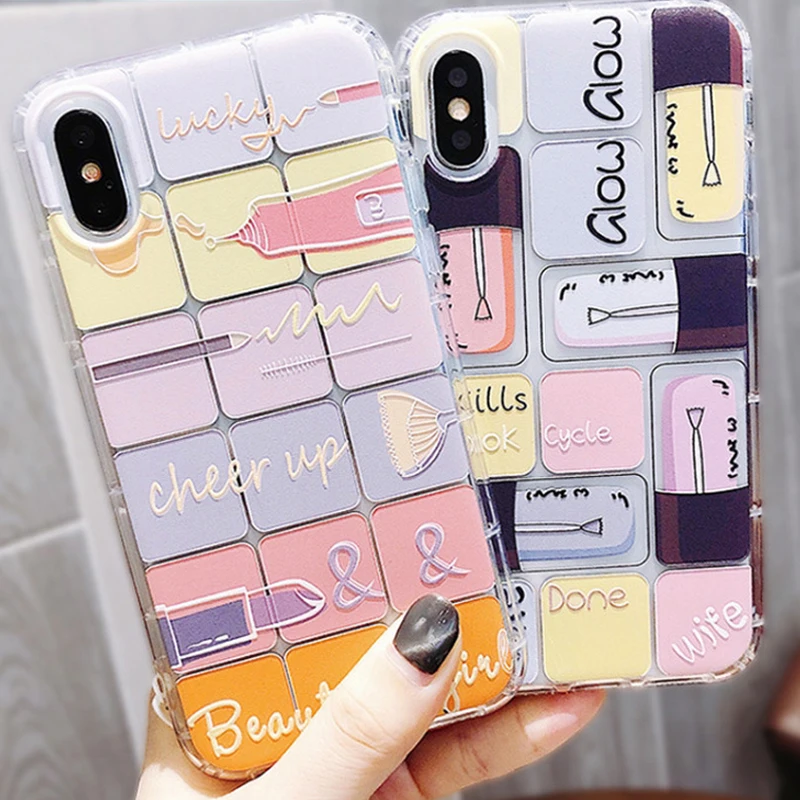 Модный прозрачный чехол для телефона Cheer Up Lucky Airbag ДЛЯ iPhone 11 Pro X XS Max XR 8 7 6 6s Plus