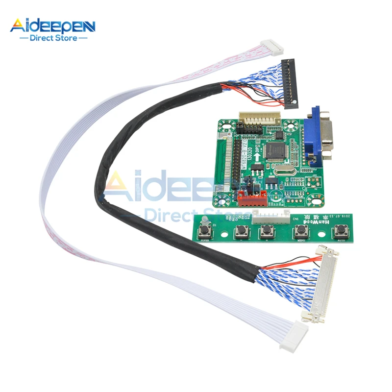 

1Set 6820-B Universal LVDS LCD Montor Screen Driver Controller Board Module 5V 10"-42" Laptor Computer Parts DIY Kit With Cable