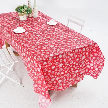 

D&Z Red Color Disposable Tablecloth Waterproof Oilproof Red Color High Quality Table Cover for Christmas Birthday Party