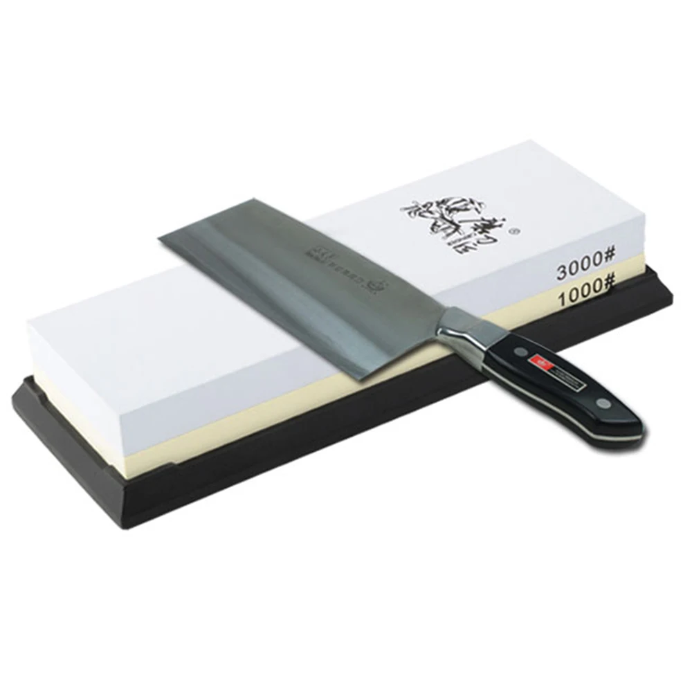 

1000/3000 Grit Combination Corundum Whetstone Dual-sided Knife Sharpening Stone Kitchen Sharpener for Knives