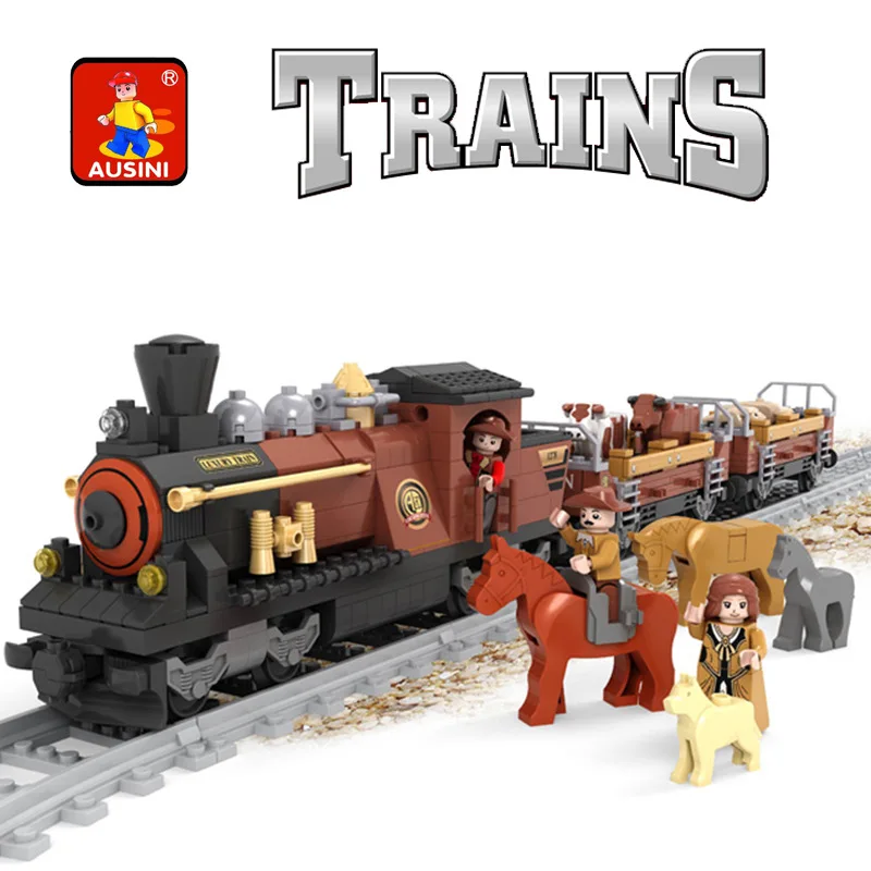 

AUSINI ausini Assembled Building Blocks 25813 Train Toy Building Blocks 531 PCs CHILDREN'S Toy
