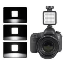 High Quality Long Life 5.5W 800lm 6000K Mini Portable 49 LED Video Light Lamp Photographic Photo Lighting for Camera Photography