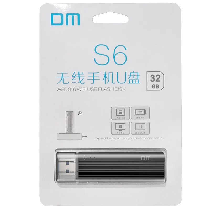  DM WFD016 Wireless USB Flash Drives 32GB WIFI For iPhone / Android / PC Smart Pen Drive Memory Usb 