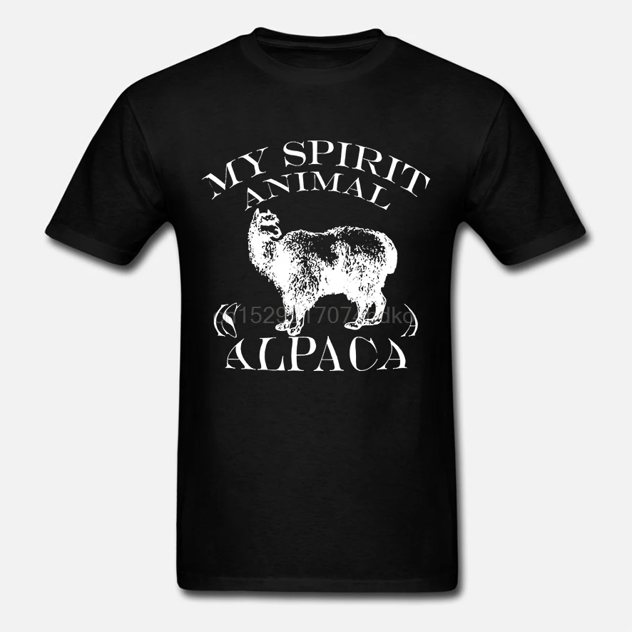 Printed Men T Shirt Cotton O-Neck tshirts alpaca(10) Short-Sleeve Women T-Shirt |