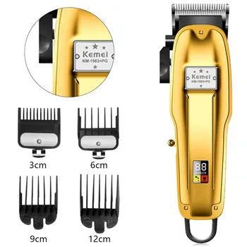

KM-1983 large-capacity USB charging LCD display fixed knife hair clipper Electric Clipper Professional Hair Clipper Home