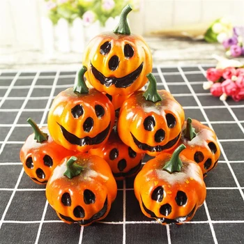

12Pcs Artificial Pumpkin Foam Simulated Cute Mini Pumpkin Festival Halloween Party Garden Table Decor Ornament Craft Photo Prop