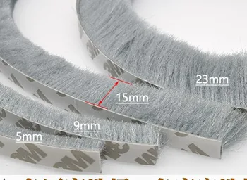 

1 meters Self-adhesive Sealing Wind-proof Brush Strip For Home Door Window Sound Insulation Strip Gasket