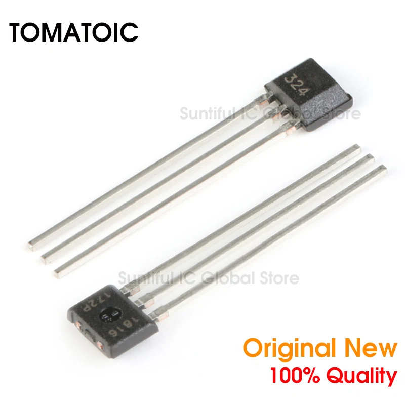 1PCS A1324LUAT SIP3 A1324LUA A1324 SIP3 Low Noise Linear Hall Effect