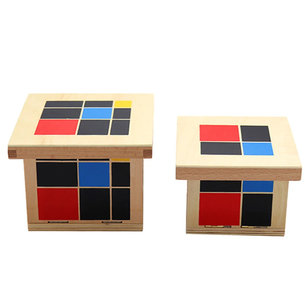  Montessori Sensorial Toys Math Learning Teaching Supplies Binomial Cubes And Trinomial Cubes Wooden - 4000340415751