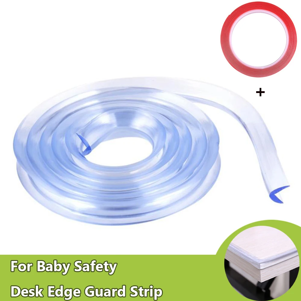 1MBaby Safety Desk Table Edge Corner Protector Cushion Guard Strip Soft BumperOD 