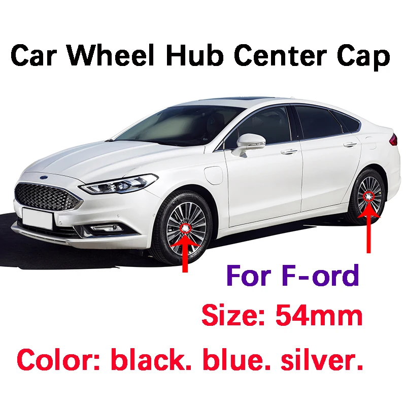 

1X 54MM ABS Car Wheel Center Rim Hub Caps Stylish Hard Wearing Replacement Dust Cover Hub Cover For Ford Car Styling Accessories