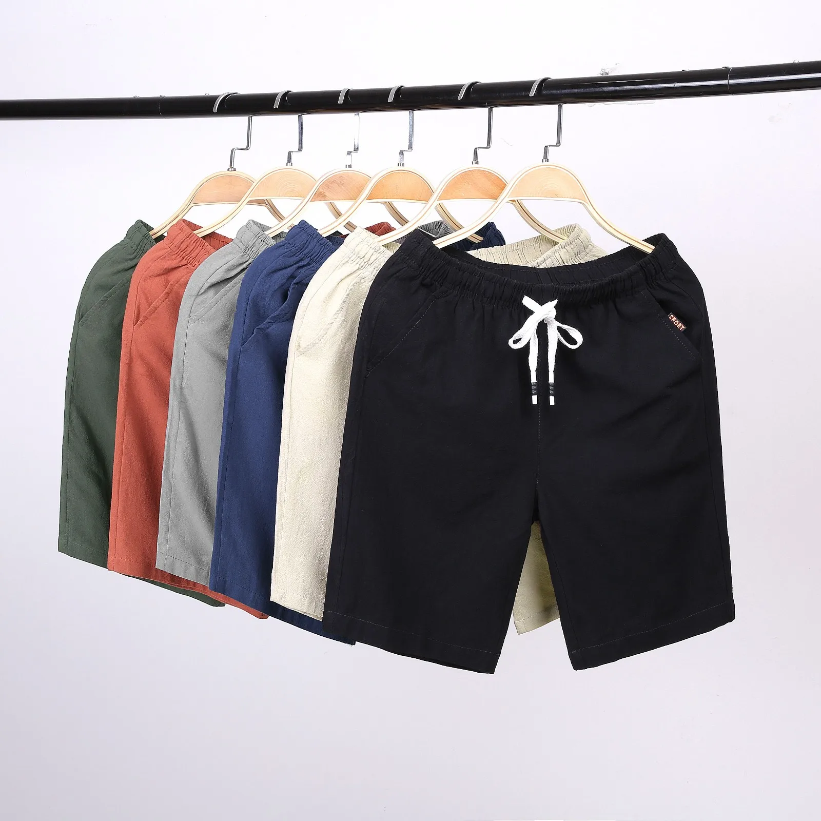 Summer Shorts Beach-Pants Mens Classic Casual Korean-Trend