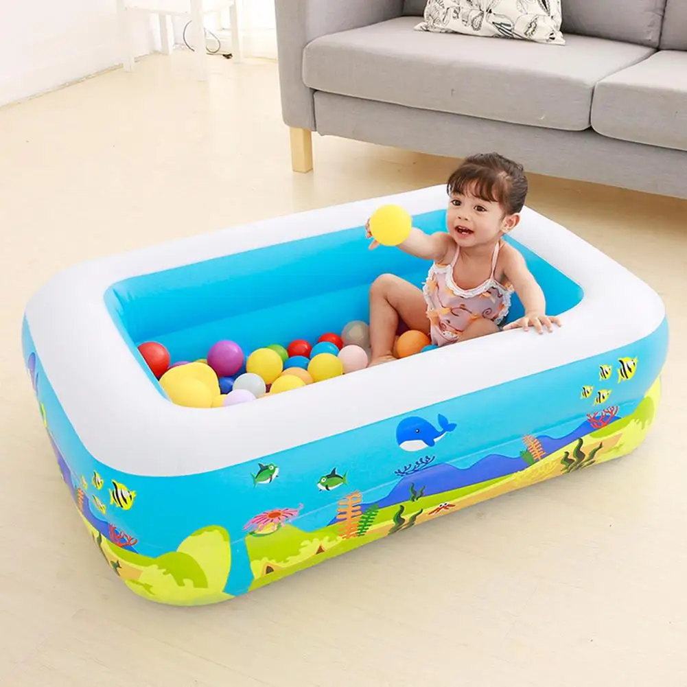 Детская ванна для купания детская утолщенная Крытый открытый детский бассейн надувной квадратный бассейн для взрослых Детский бассейн
