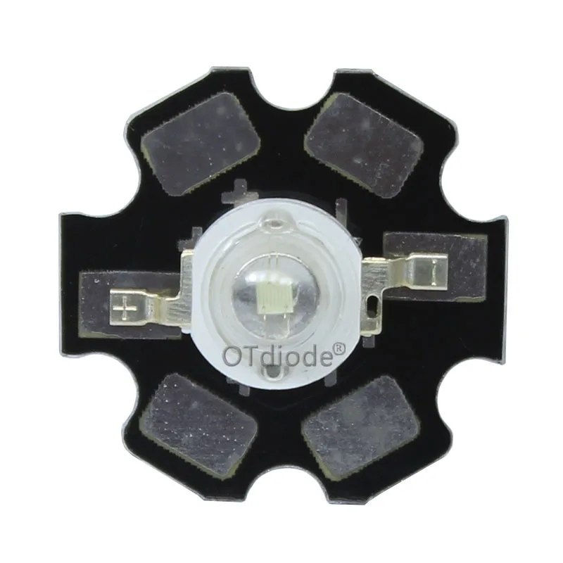 100pcs 3W LED High power Lamp bead Green 520-530nm 45mil Chips Diode 700mA 3.0-3.6V for bulbs Spot Light Plant Grow decoration