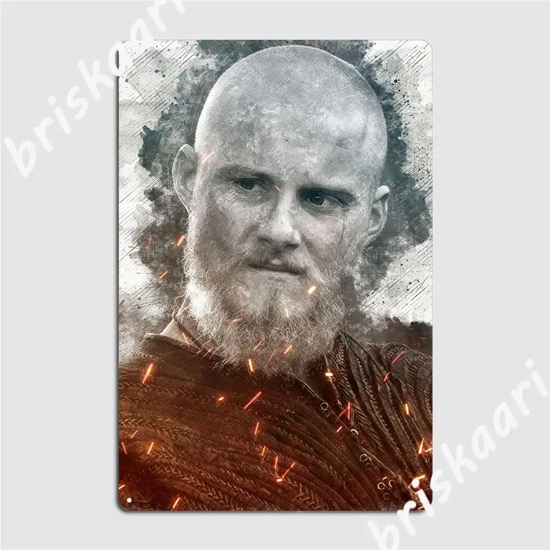 Bjorn Lothbrok Poster Metal Plaque Wall Decor Pub Garage Wall Mural Design  Tin Sign Poster - AliExpress