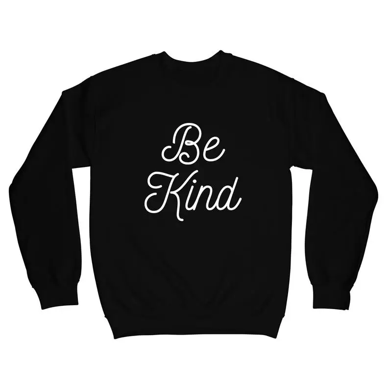 

ZBBRDD Be Kind Jesus/Женская толстовка с надписью «Христос»; Хлопковый пуловер с капюшоном; Сезон осень-зима; Топы с длинными рукавами; Прямая поставка