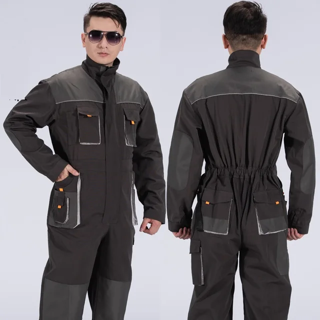 Peto de trabajo para hombre, mono con tirantes, pantalones de carga duraderos  para trabajadores, uniformes de trabajo, peleles mecánicos, ropa -  AliExpress