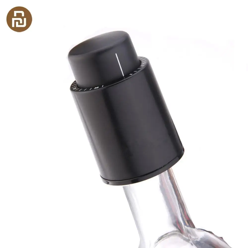Circle Joy-Tapón de plástico para botella de vino, tapón de plástico para botellas de vino, sellado, con memoria de vacío, tapón eléctrico, corchos para vino