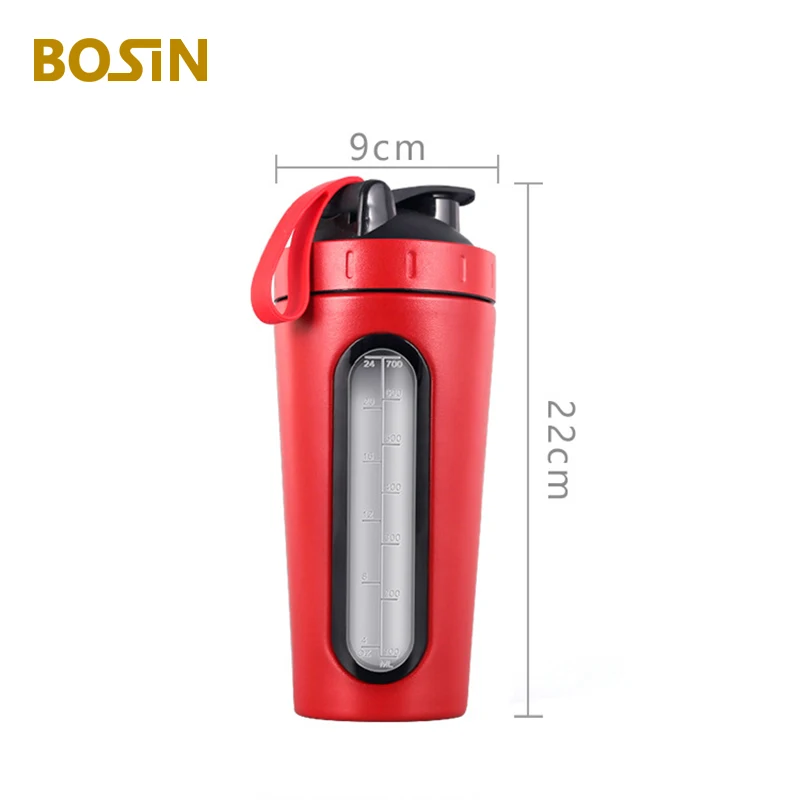 Whey Protein Powder Sport Shaker Bottle For Fitness Stainless Steel Cup With Handle Vacuum Mixer Outdoor Drinkware Thermos Flask