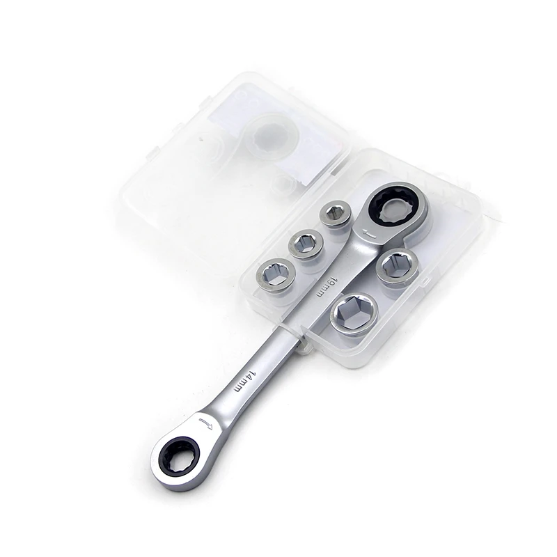 

7 in 1 Double Head Reversible Ratchet Combination Spanner Set Mechanic Universal Socket Set Wrench Tool Ratchet Wrench
