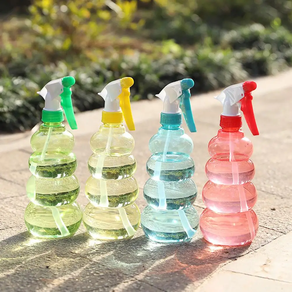

Cucurbit Shape Hand-pressed Candy Color Watering Can Plant Flower Sprinkler Watering Spray Bottle Trigger Garden Tool