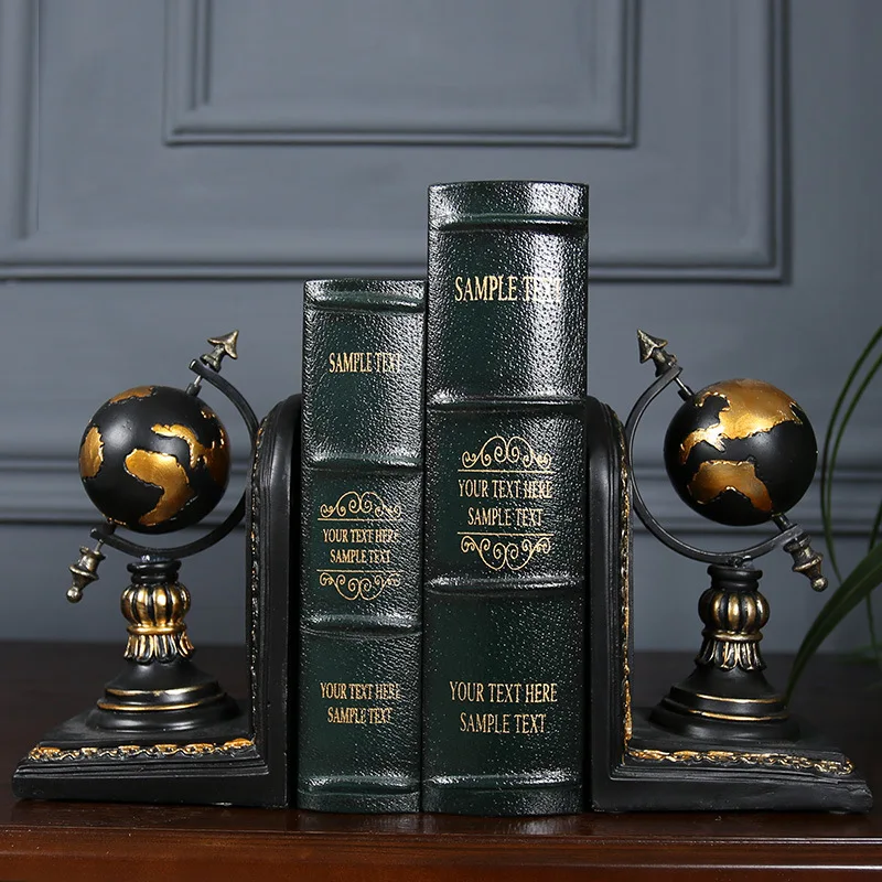 

Creative Bookend Office Decoration Sculpture Modern Desktop Bookcase Finishing Decorative Accessories Home Crafts Ornaments