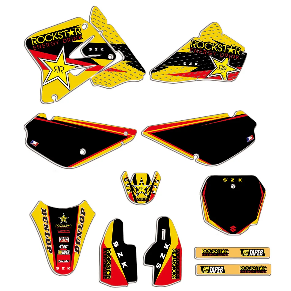 

Custom Team Graphic Background Sticker Decal Kit For Suzuki RM85 RM 85 2001 2002 2003 2004 2005 2010 2007 2008 2017 2016 2015