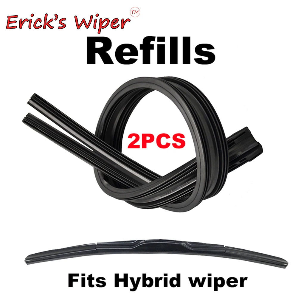 Free Shipping Worldwide 2Pcs Rubber Refills For Front Windshield  .