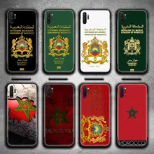 

Morocco Flag Coat Of Arms Passport Phone Case For Samsung Galaxy Note20 ultra 7 8 9 10 Plus lite M51 M21 M31S J8 2018 Prime