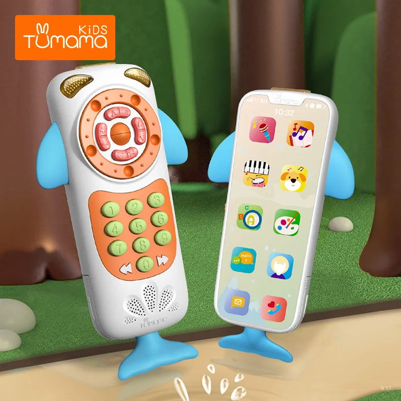 Обновленная детская игрушка для телефона мобильный телефон для детей телефонная игрушка ранняя развивающая Мобильная игрушка китайский/английский язык, Обучающие игрушки музыкальные