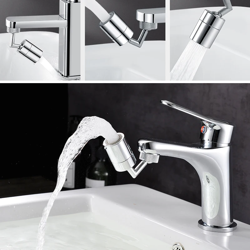 720 Degree Universal Splash Filter Faucet Spray Head Wash Basin Tap Extender Adapter Kitchen Tap Nozzle Flexible Faucets Sprayer