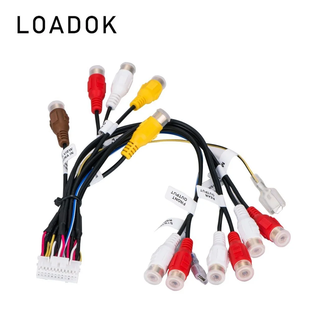 24 Pin Spina Autoradio Rca Uscita Cablaggio Cablaggio Connettore Adattatore Cavo Per Pioneer Avic-F900Bt E Avicf90Bt