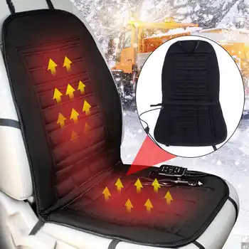 

12V Car Seat Cover Automobiles Seat Covers Heated Cushion Winter Warmer Protector Electric Heating Pad Heater Mat
