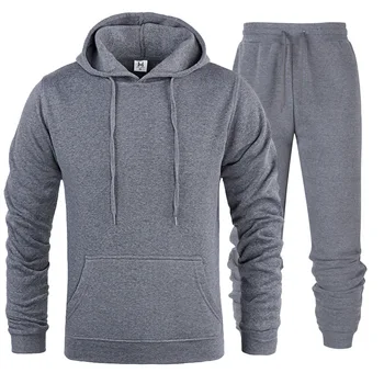 

2020 Spring Hot Sale Men's Sports and Leisure Joggers Sweat Suits Hoodies+Pants Suit Sweatshirt Sportswear Set 2pc Hoody Suit