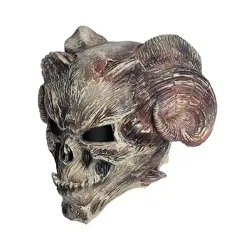 

Mascarello Devil Monster Mask Rave Purge Latex Scary Mask Demon Cosplay Satan Realistic Simulation Deamon Dress