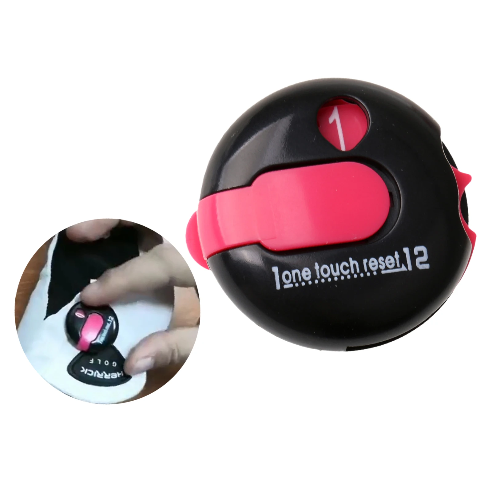 Mini Golf Stroke Counter Clip-on One Touch Reset Scoring Scorekeeper Golfing