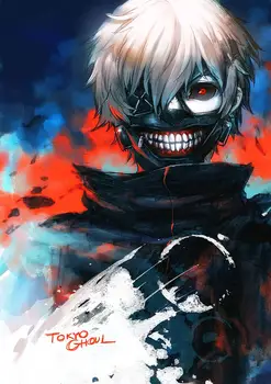 

Tokyo Ghoul Illustration Picture Anime Poster Wall Art Print Decor,20 x 28 Inches,No Frame