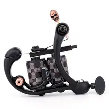 Черная сталь электрическая тату машина для шейдерного лайнера Ассорти моторный пистолет Перманентный макияж упражнения роторная машина татуировки