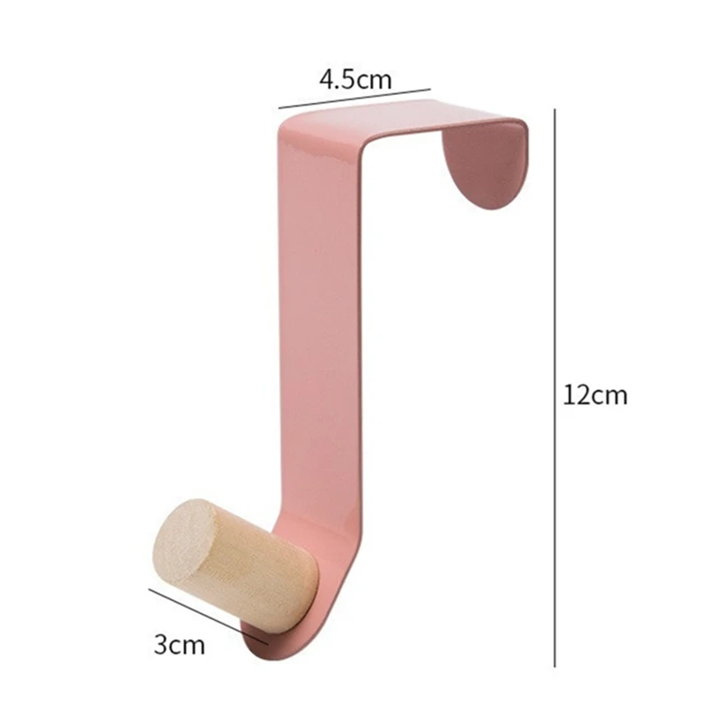 1PC Carbon Steel Wood Door Back Hook Towels Clothes Kitchen Bathroom Cabinet Storage Hanger Hook Behind Door Hanging Holder 15KG storage hook door hook