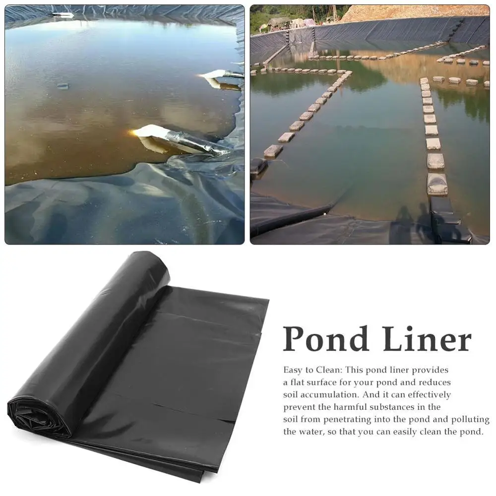 

1.5*3M Waterproof Liner film Fish Pond Liner Garden Pool Reinforced HDPE Heavy Duty Guaranty Landscaping Pool Pond