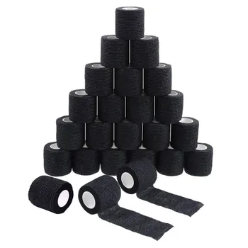 24Pcs Ademende Zelfklevende Elastische Bandage 4.5X5cm Waterdichte Knie Ondersteuning Pads Vinger Enkel Bandage Sport Protector Bandage