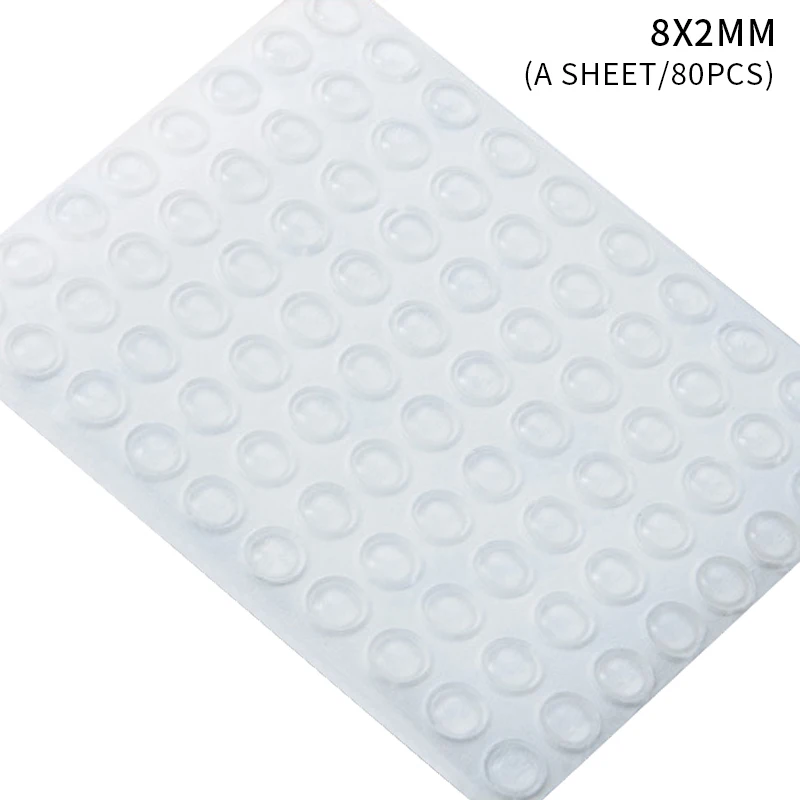 Silicone Anticollision Rubber Particles Self-adhesive Cupboard Cabinet Door Mute Sticker Anti - knock Furniture afbeelding