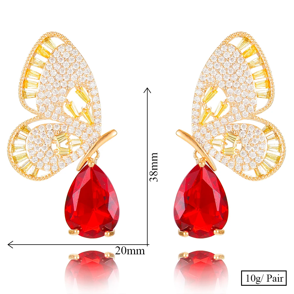 GODKI, корейские модные серьги-подвески с бабочками, высококачественные серьги для женщин, подарок на свадьбу, вечерние, свадебные