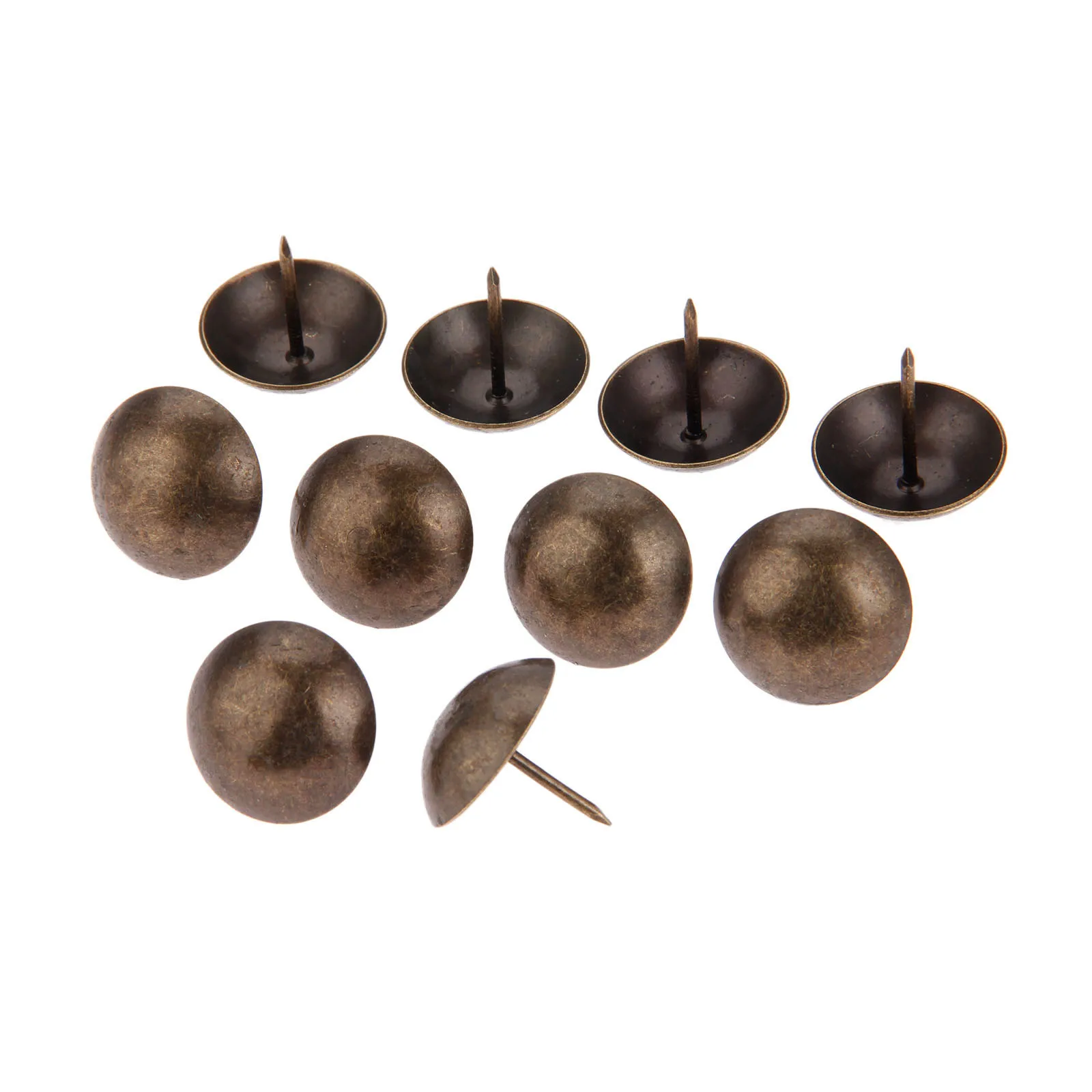 Upholstery Nail 10pcs/lot Upholstery Nails 25mm*25mm Round Head Tack Stud Decor Furniture Hardware Sofa Jewelry Box Door