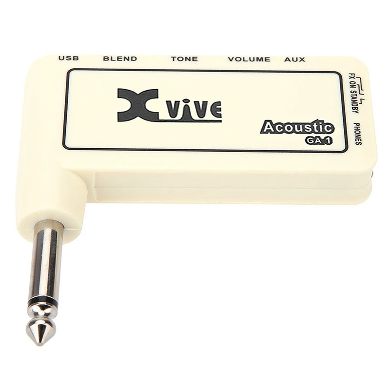 Xvive GA1 Classic Rock Mini Portable Rechargeable Electric Guitar Plug Headphone Amp Amplifier