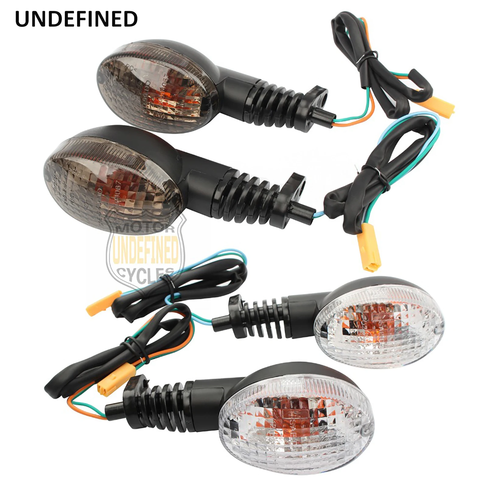 

Motorcycle Turn Signals Indicator Lights Blinker 2 Pcs Amber Plastic For Kawasaki Ninja 250R EX250J 2008 2009 2010 2011 2012