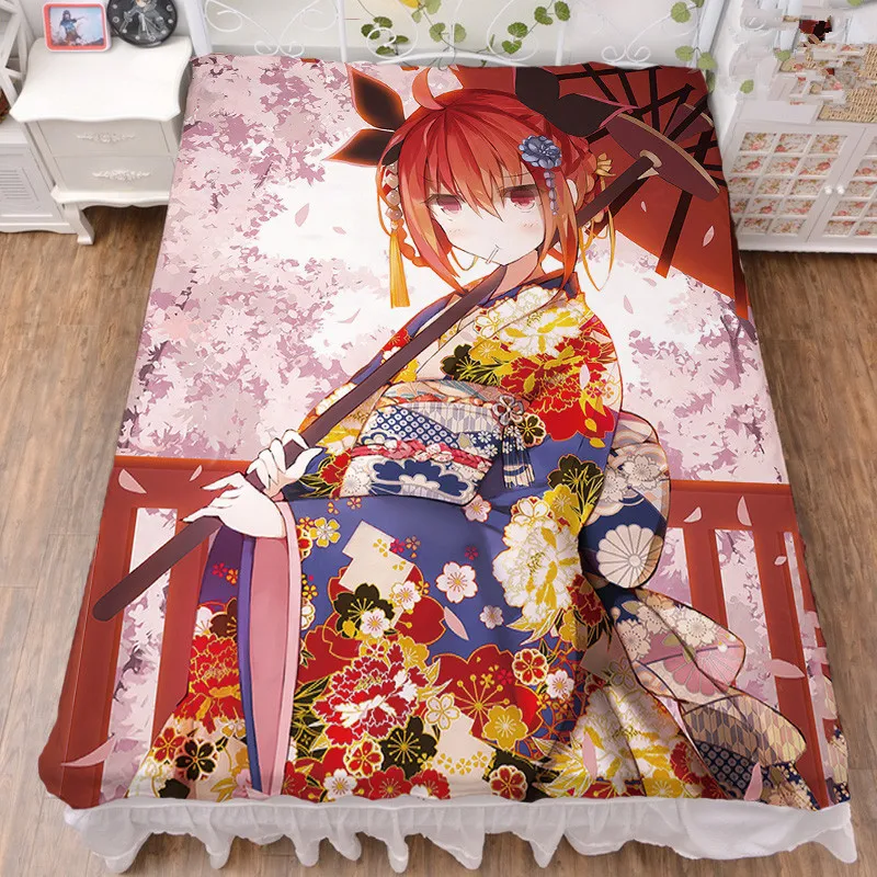 yhdzd37 August update аниме Дата живого Yatogami Yoshino токисаки Куруми кровать молочное волокно лист и фланелевое одеяло летнее одеяло 150x200 см - Цвет: yhdzd37