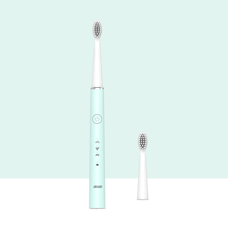 thumbnail image 1 of Cepillo de dientes eléctrico SEAGO Sonic 360, recargable, automático, mejorado, cabezales de repuesto a prueba de agua SG548, 1 of 5