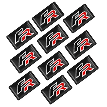 

10pcs Car styling Small decoration Stickers for SEAT Ibiza Toledo Arosa Alhambra Exeo FR Supercopa Mii Cordoba Cupra Accessories
